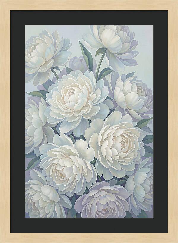 Peony Bush In Bloom