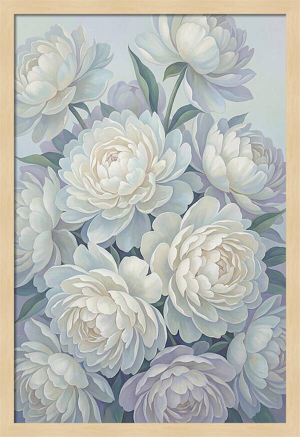 Peony Bush In Bloom