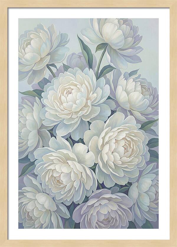 Peony Bush In Bloom