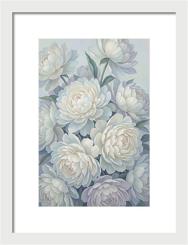 Peony Bush In Bloom
