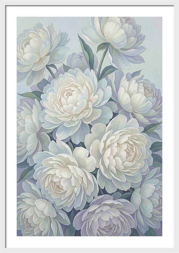 Peony Bush In Bloom