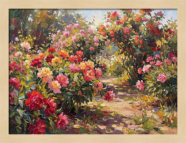Peony Garden Pathway