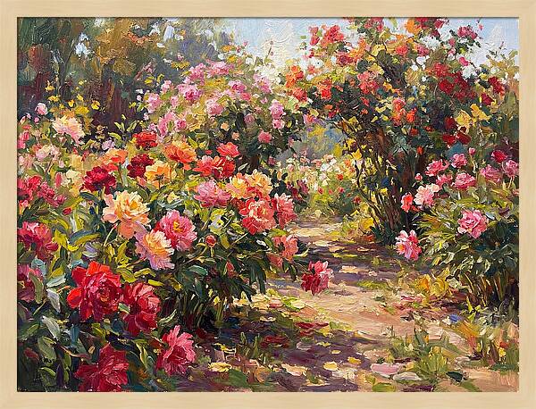 Peony Garden Pathway