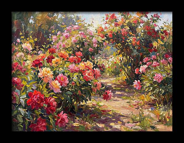 Peony Garden Pathway