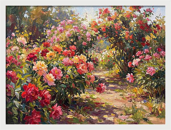 Peony Garden Pathway