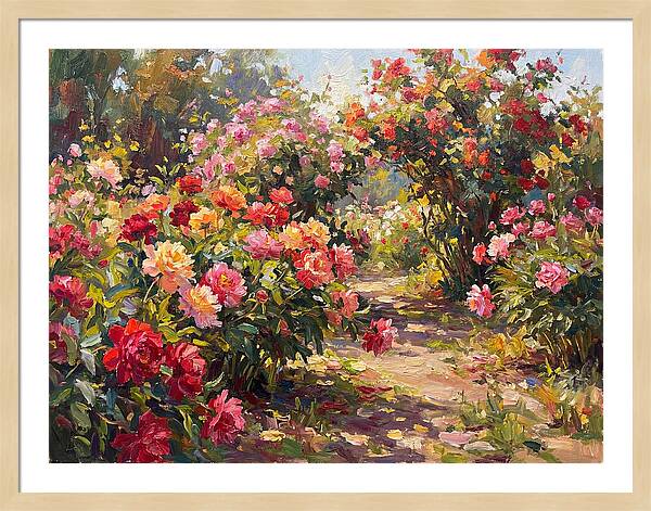 Peony Garden Pathway