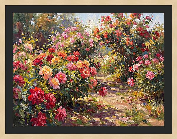 Peony Garden Pathway