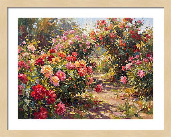 Peony Garden Pathway