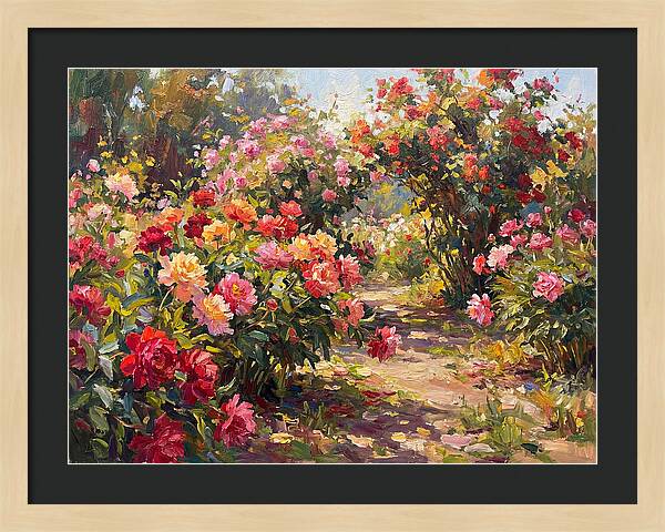 Peony Garden Pathway