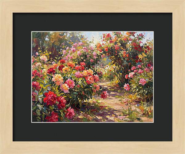 Peony Garden Pathway