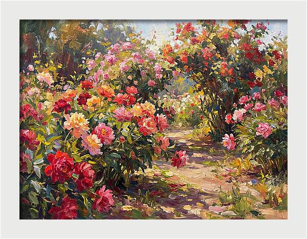 Peony Garden Pathway