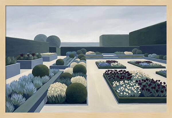 Perennial Garden In Full Bloom
