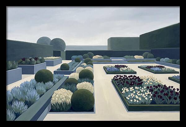Perennial Garden In Full Bloom