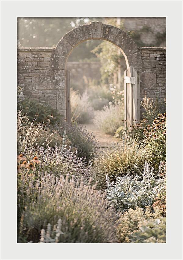 Perennial Garden In Full Bloom