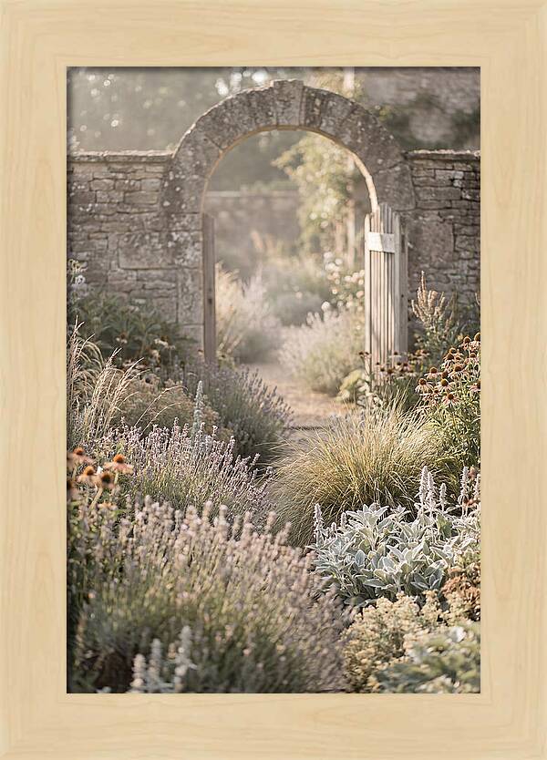 Perennial Garden In Full Bloom