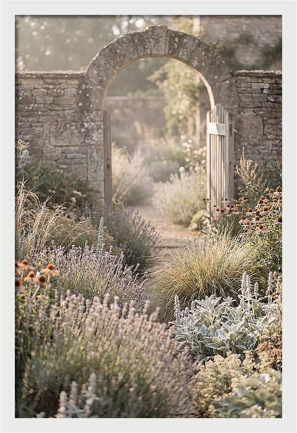 Perennial Garden In Full Bloom