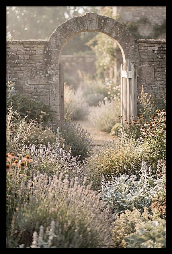 Perennial Garden In Full Bloom