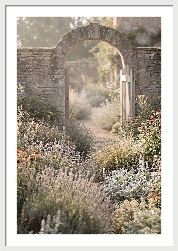 Perennial Garden In Full Bloom