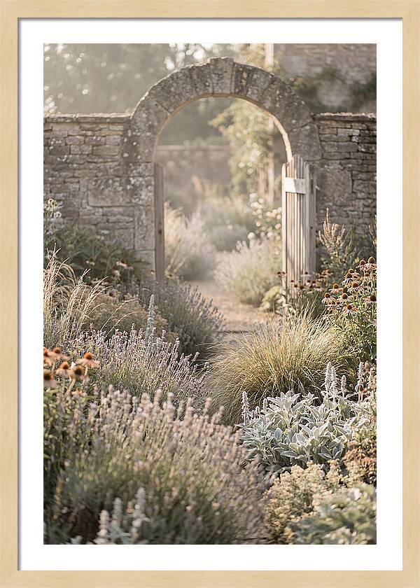 Perennial Garden In Full Bloom