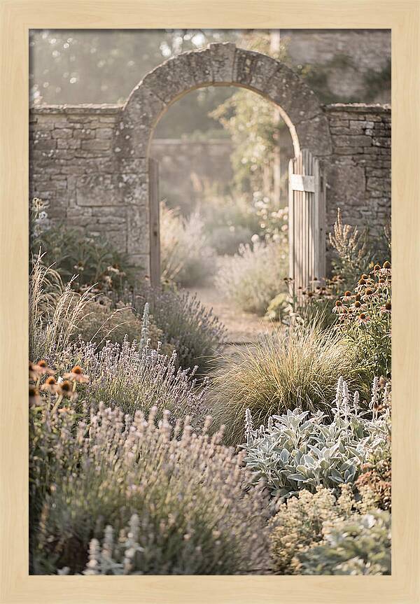 Perennial Garden In Full Bloom