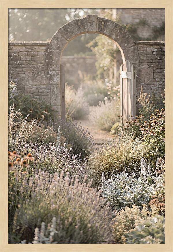 Perennial Garden In Full Bloom