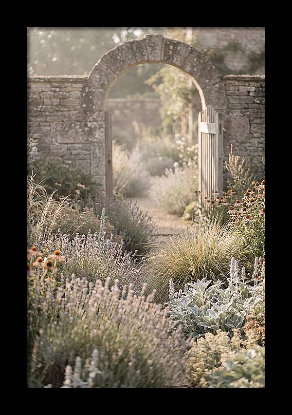 Perennial Garden In Full Bloom