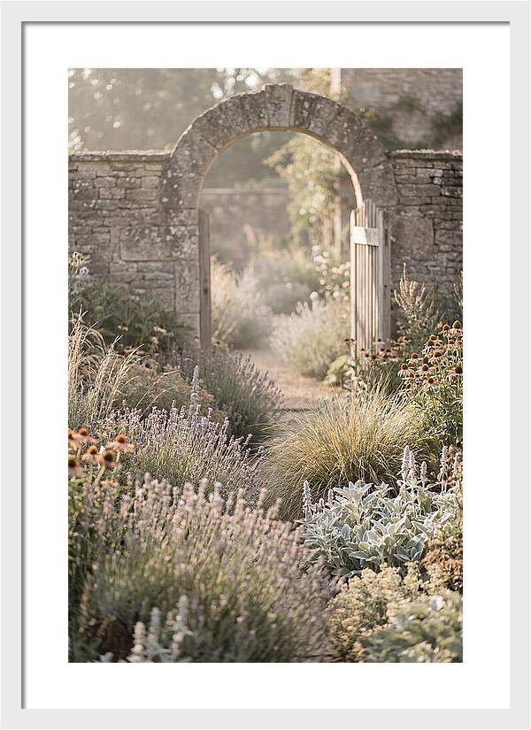 Perennial Garden In Full Bloom