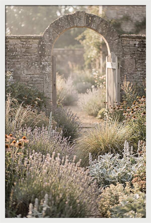 Perennial Garden In Full Bloom