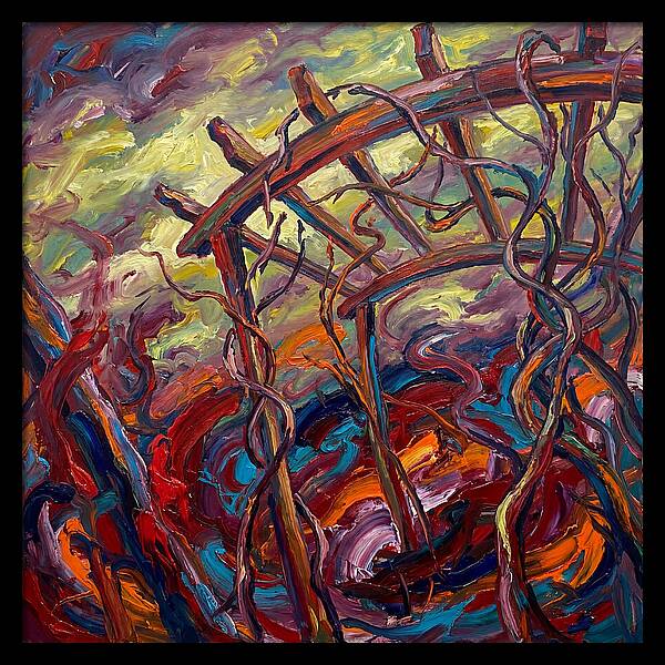 Pergola Among Twisted Vines