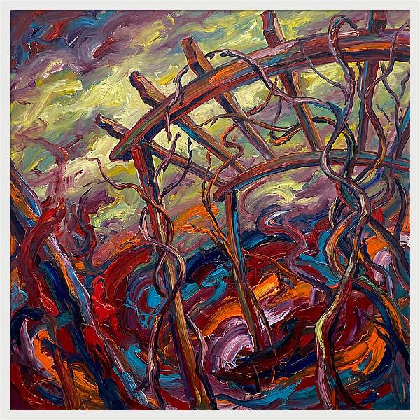 Pergola Among Twisted Vines