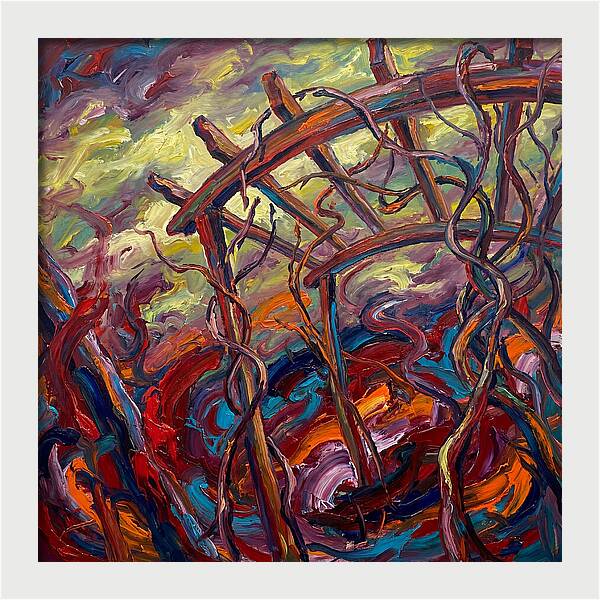 Pergola Among Twisted Vines