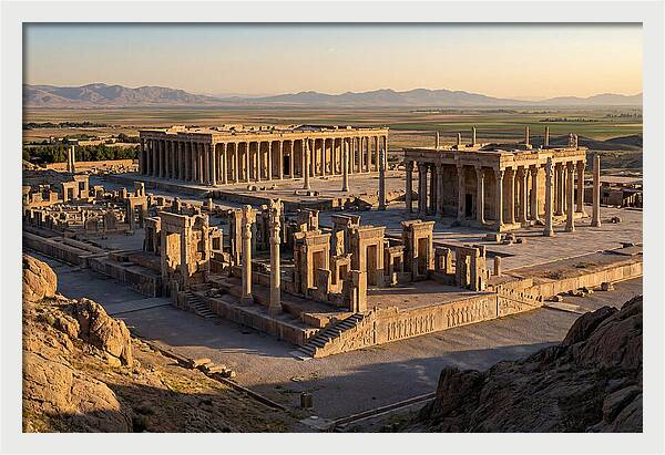 Persepolis From The Mountain Above