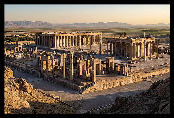 Persepolis From The Mountain Above