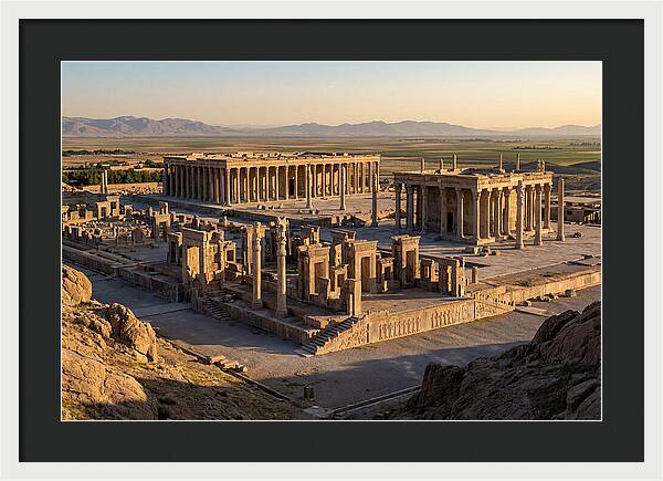 Persepolis From The Mountain Above