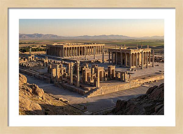 Persepolis From The Mountain Above