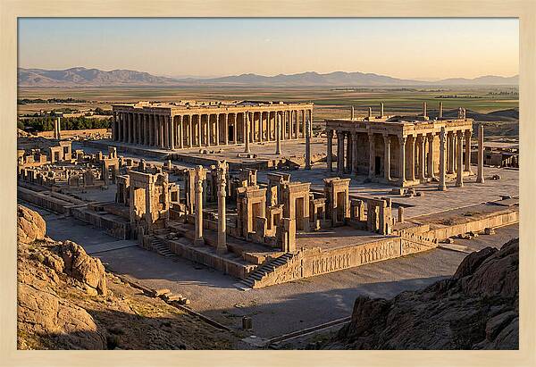 Persepolis From The Mountain Above