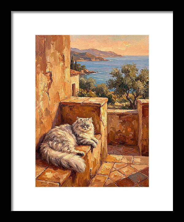 Persian Cat By The Mediterranean