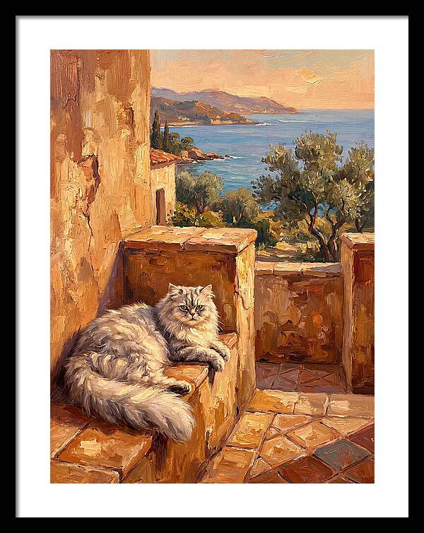 Persian Cat By The Mediterranean