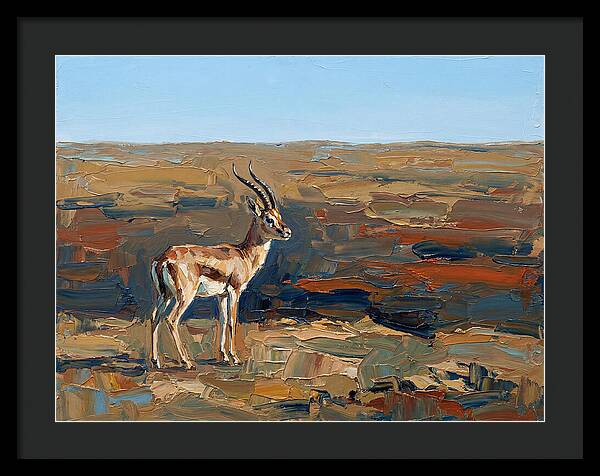 Persian Gazelle In Natural Habitat