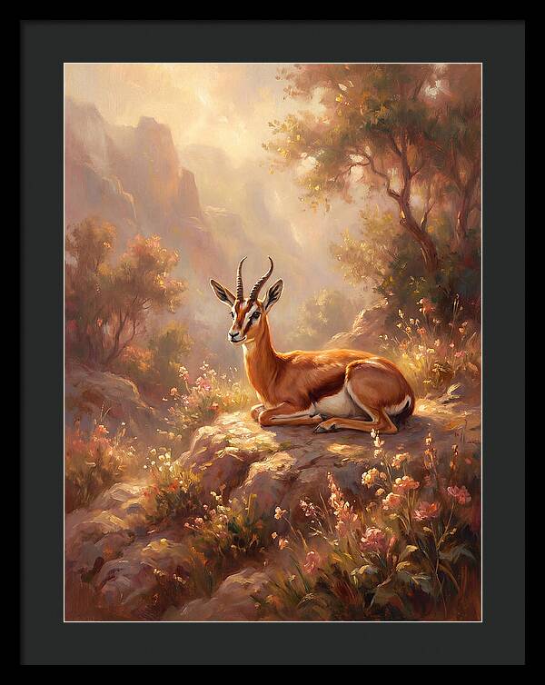 Persian Gazelle In Nature