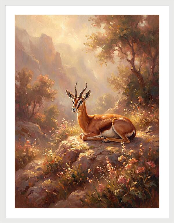 Persian Gazelle In Nature