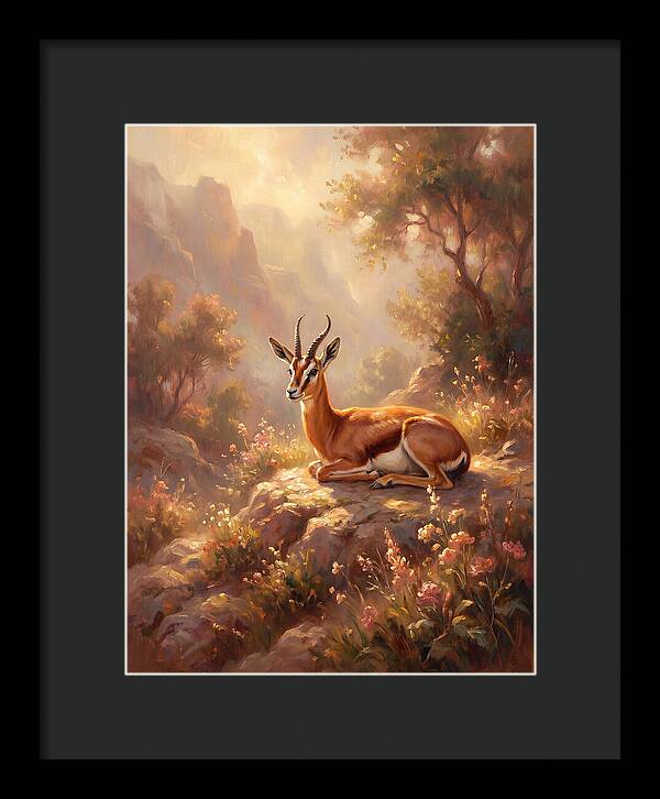 Persian Gazelle In Nature
