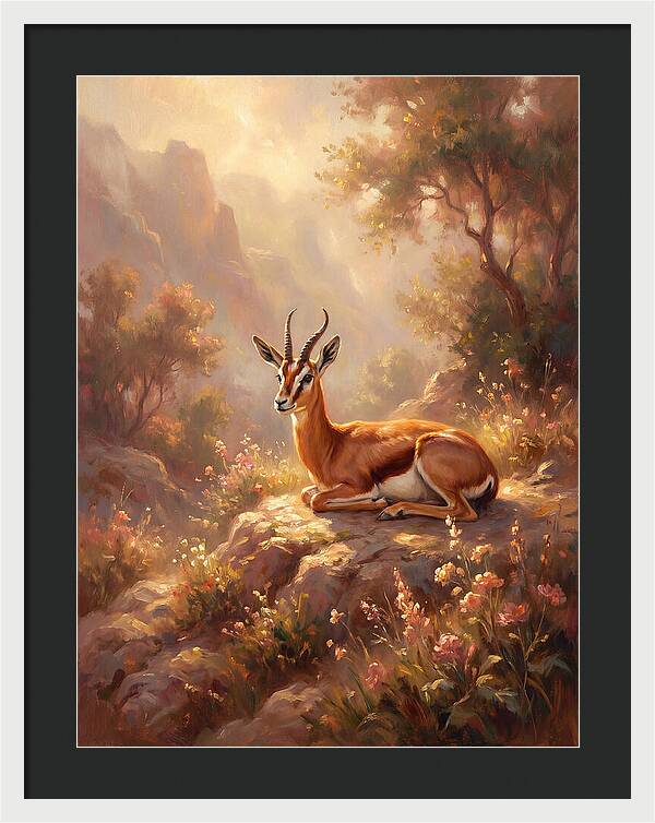 Persian Gazelle In Nature