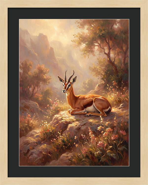 Persian Gazelle In Nature