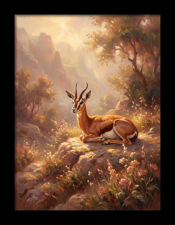 Persian Gazelle In Nature