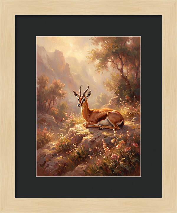Persian Gazelle In Nature
