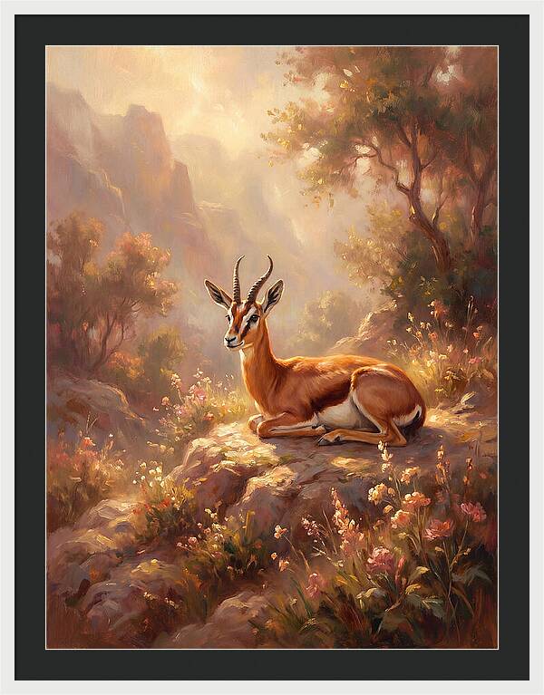 Persian Gazelle In Nature