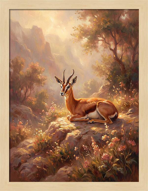Persian Gazelle In Nature