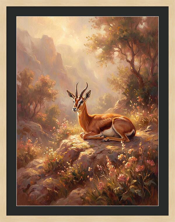 Persian Gazelle In Nature