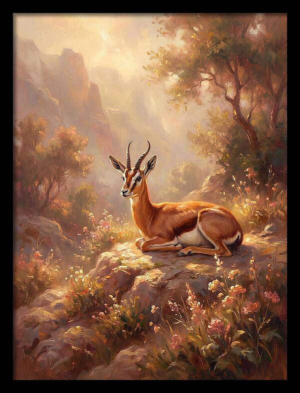 Persian Gazelle In Nature